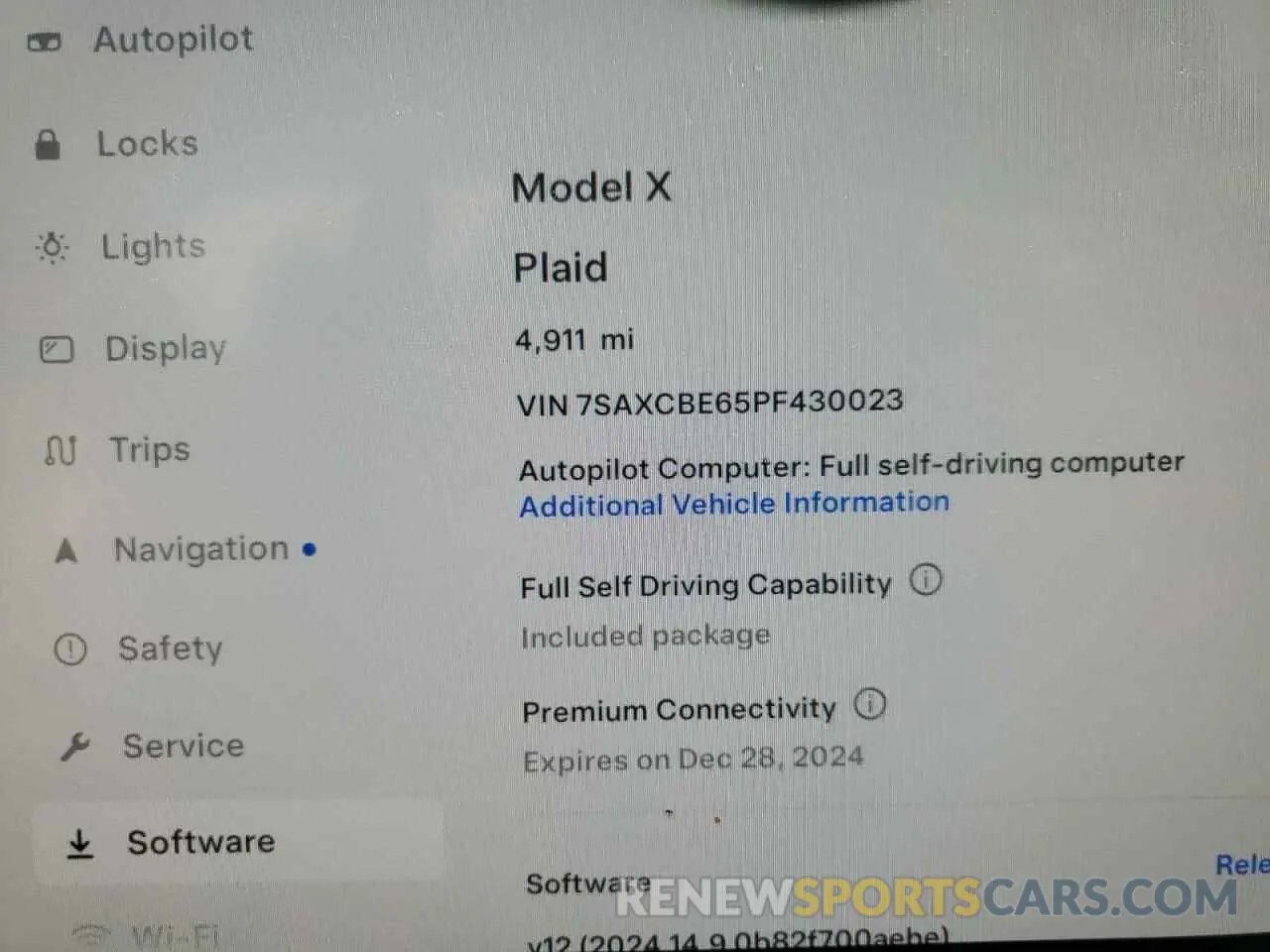 9 fotografías del automóvil dañado 7SAXCBE65PF430023 TESLA MODEL X 2023