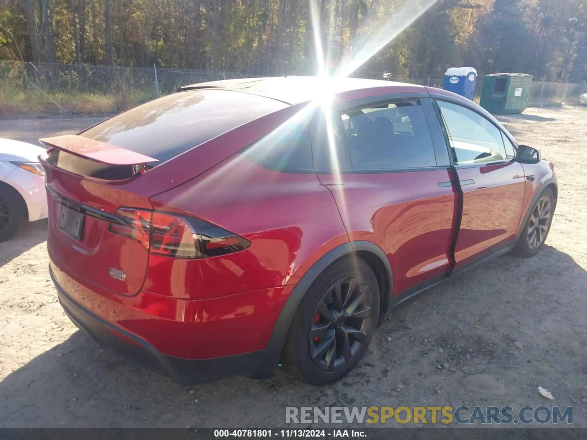 4 fotografías del automóvil dañado 7SAXCBE66PF425655 TESLA MODEL X 2023