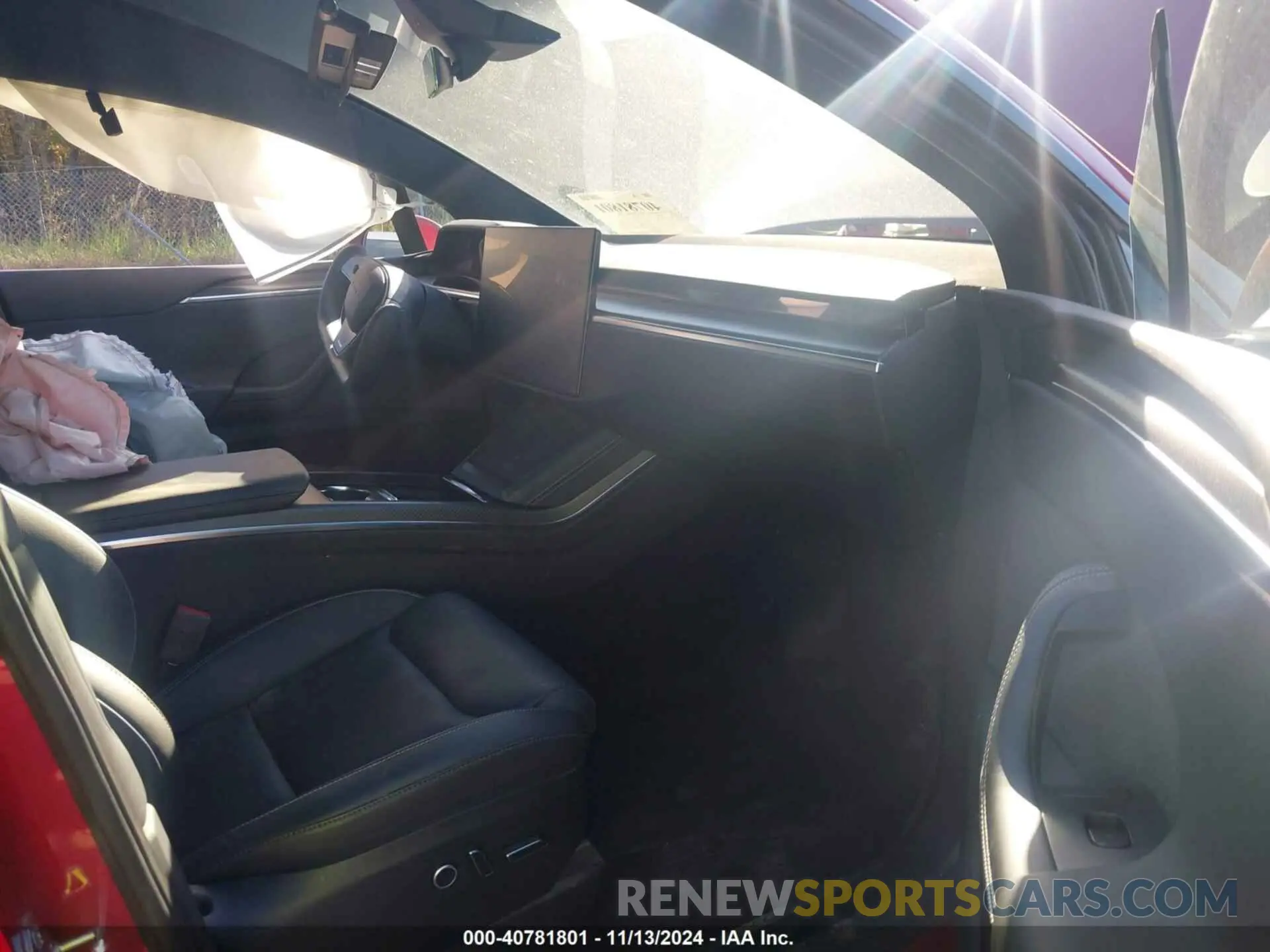 5 fotografías del automóvil dañado 7SAXCBE66PF425655 TESLA MODEL X 2023
