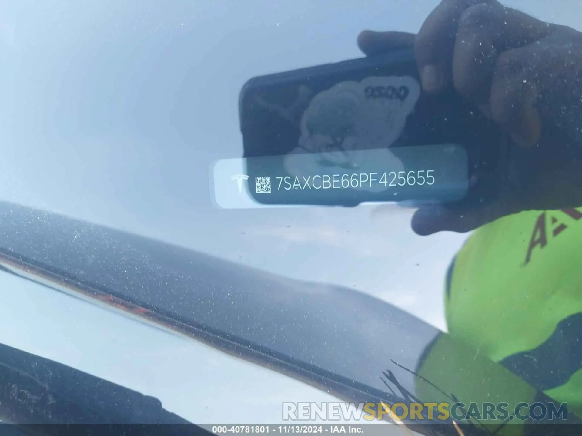 9 fotografías del automóvil dañado 7SAXCBE66PF425655 TESLA MODEL X 2023