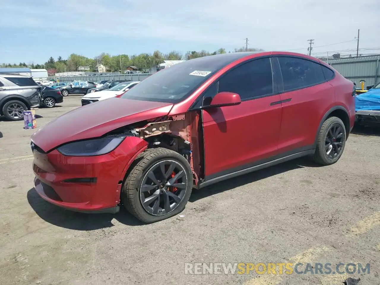 1 fotografías del automóvil dañado 7SAXCBE66PF427020 TESLA MODEL X 2023