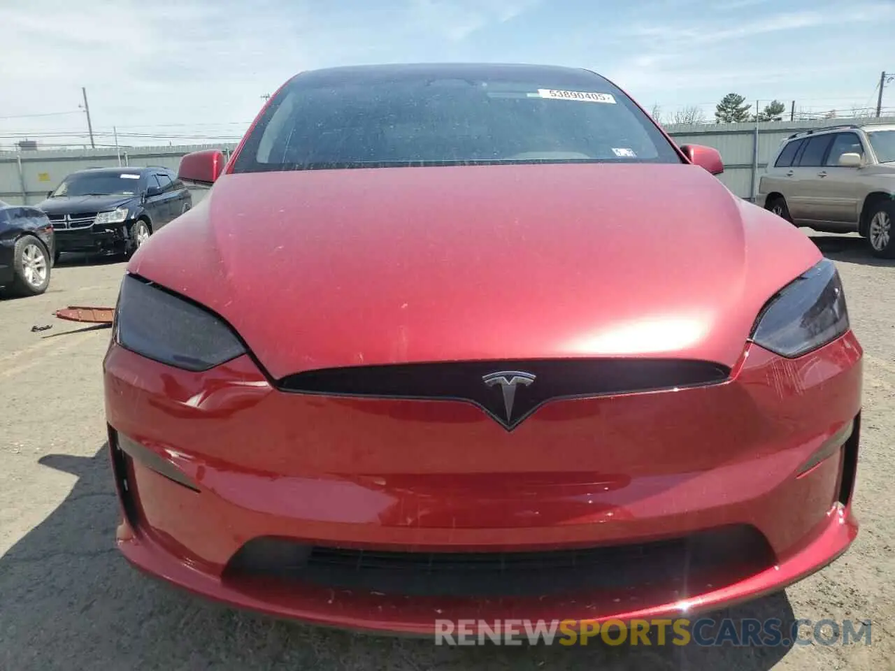 5 fotografías del automóvil dañado 7SAXCBE66PF427020 TESLA MODEL X 2023