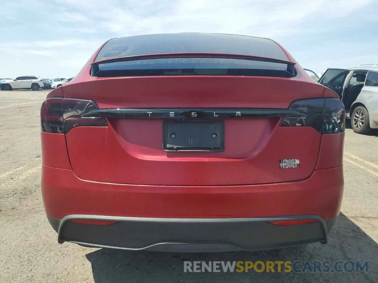 6 fotografías del automóvil dañado 7SAXCBE66PF427020 TESLA MODEL X 2023