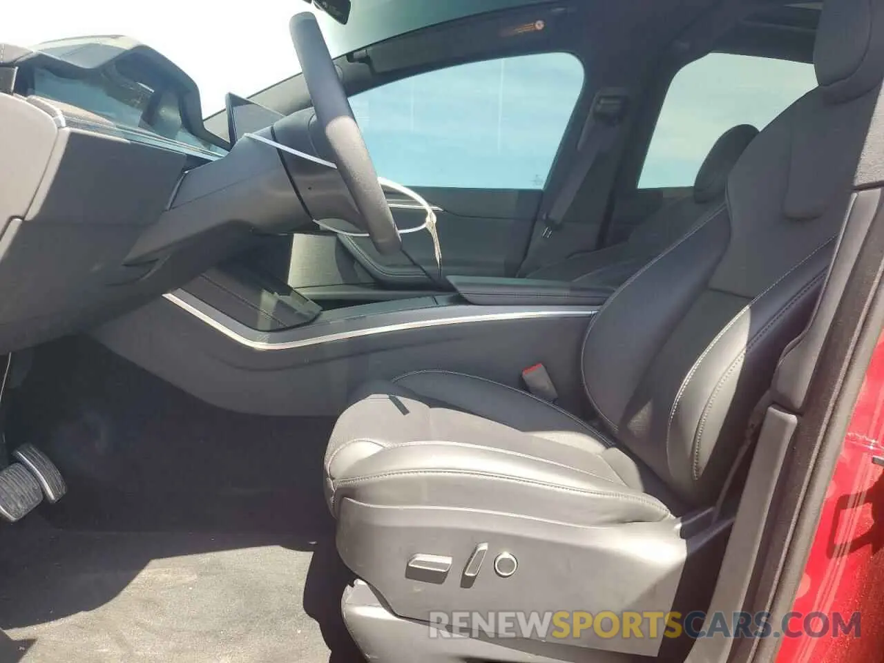 7 fotografías del automóvil dañado 7SAXCBE66PF427020 TESLA MODEL X 2023
