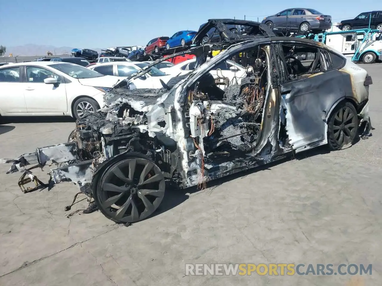 1 fotografías del automóvil dañado 7SAXCBE66PF431309 TESLA MODEL X 2023