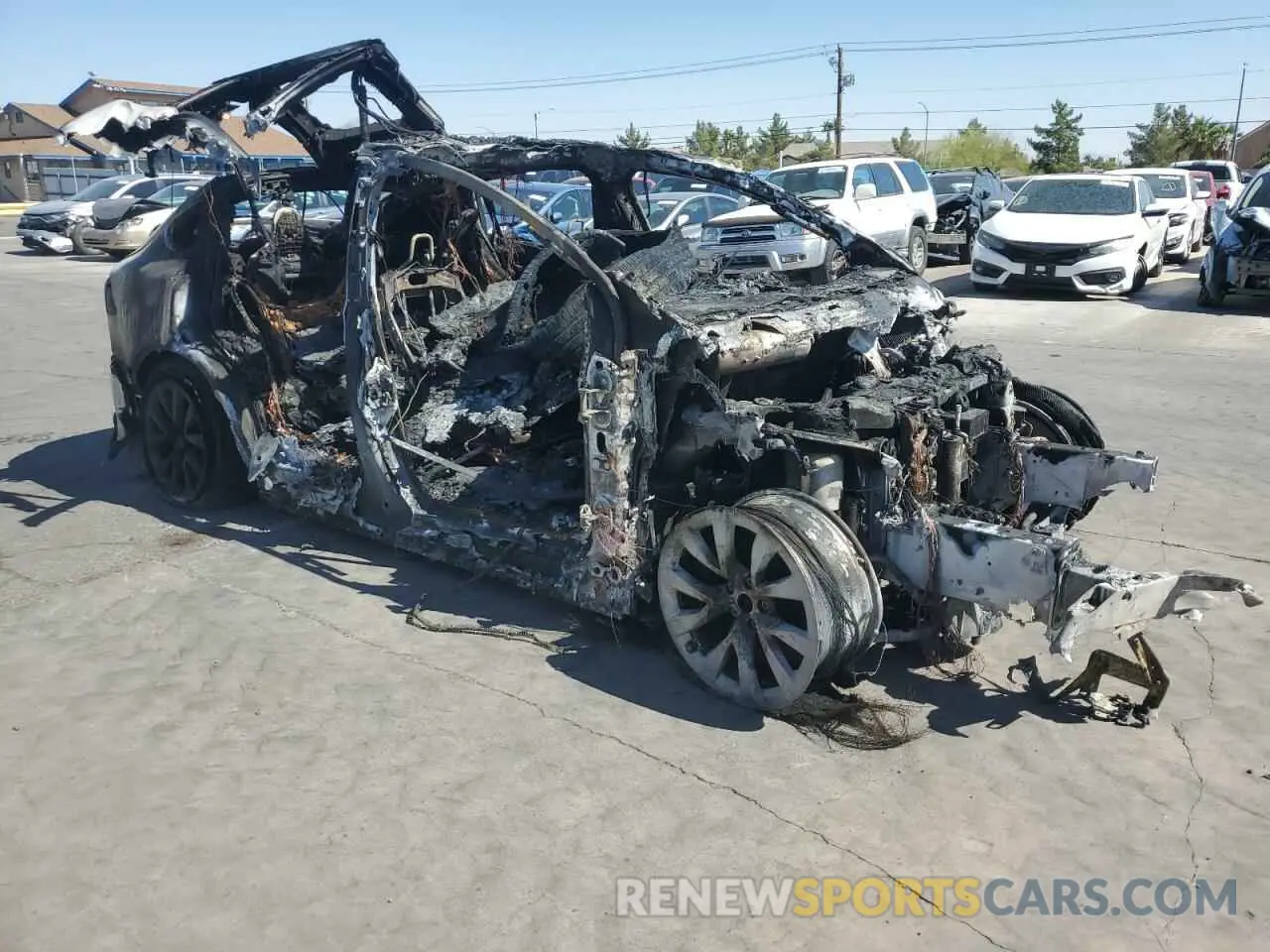 4 fotografías del automóvil dañado 7SAXCBE66PF431309 TESLA MODEL X 2023