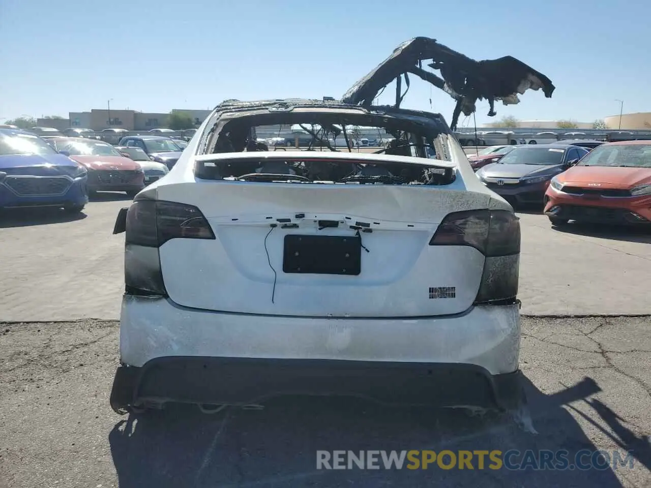 6 fotografías del automóvil dañado 7SAXCBE66PF431309 TESLA MODEL X 2023
