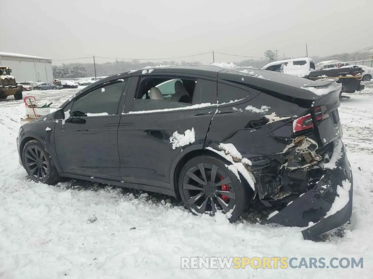 2 fotografías del automóvil dañado 7SAXCBE67PF401557 TESLA MODEL X 2023