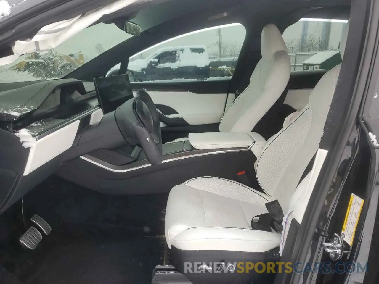7 fotografías del automóvil dañado 7SAXCBE67PF401557 TESLA MODEL X 2023