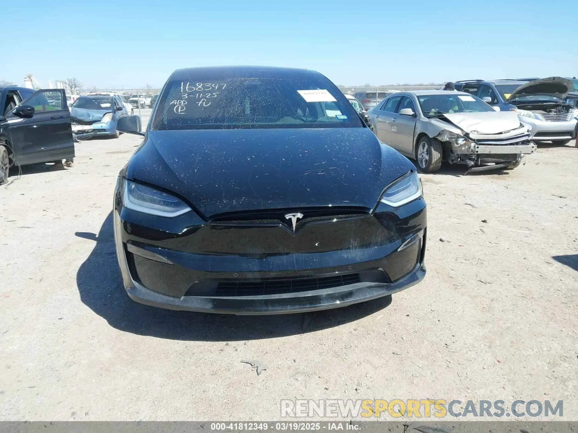 12 fotografías del automóvil dañado 7SAXCBE68PF376183 TESLA MODEL X 2023