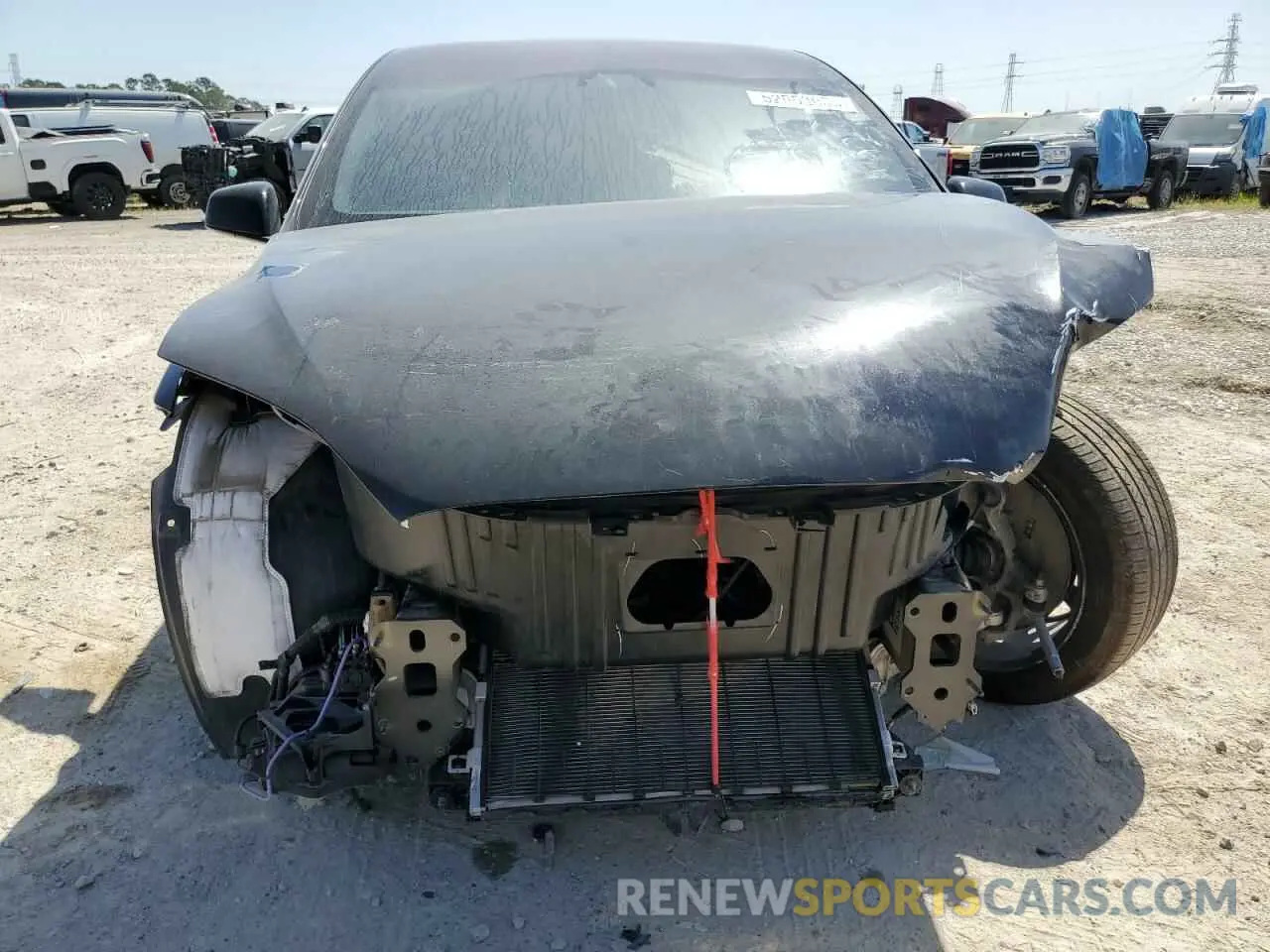 5 fotografías del automóvil dañado 7SAXCBE69PF425908 TESLA MODEL X 2023