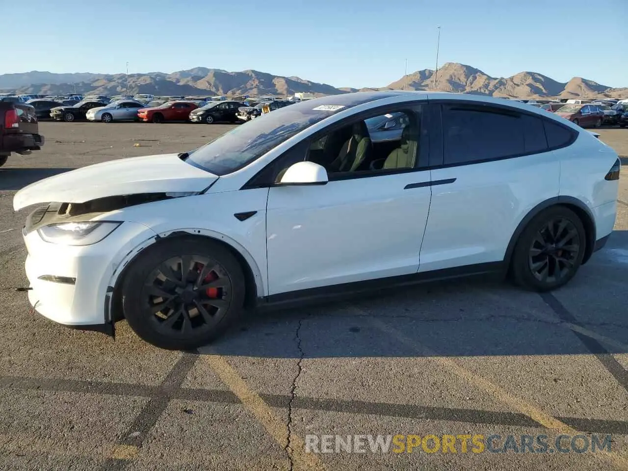 1 fotografías del automóvil dañado 7SAXCBE6XPF395804 TESLA MODEL X 2023