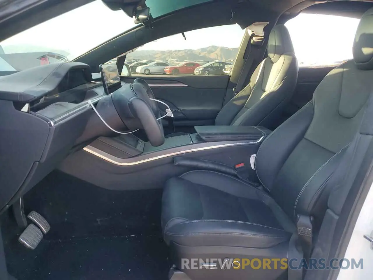 7 fotografías del automóvil dañado 7SAXCBE6XPF395804 TESLA MODEL X 2023