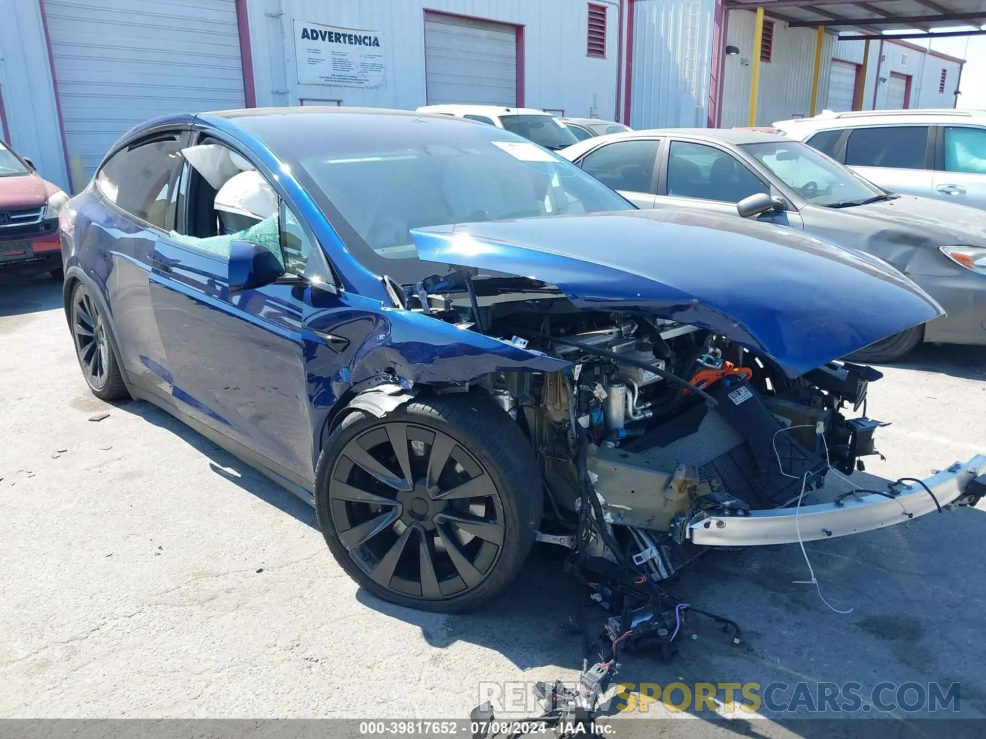 1 fotografías del automóvil dañado 7SAXCDE50PF381168 TESLA MODEL X 2023