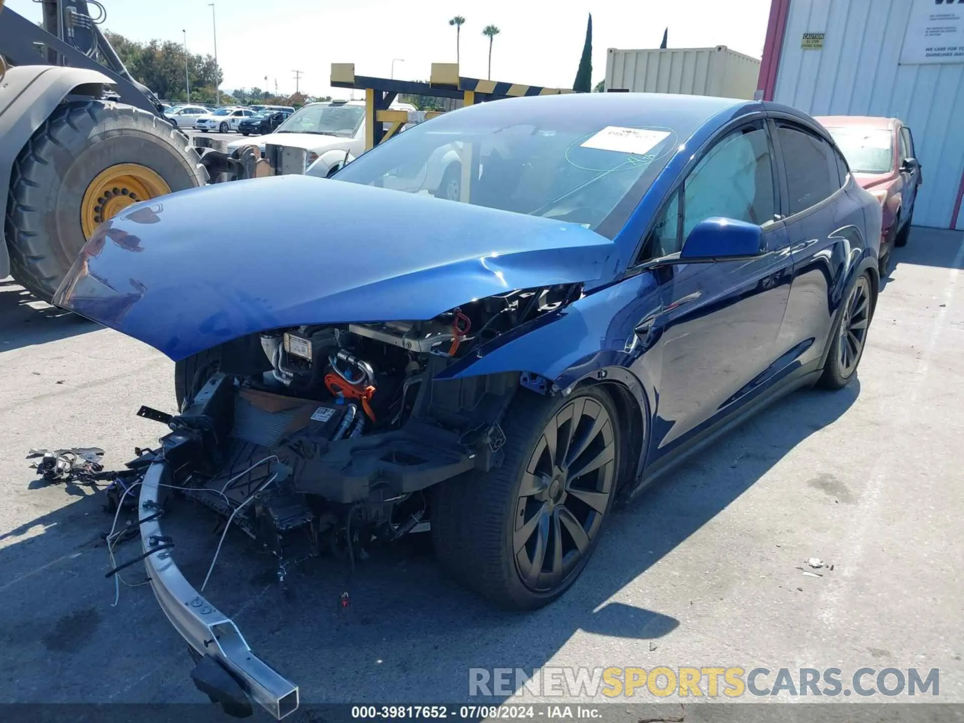 2 fotografías del automóvil dañado 7SAXCDE50PF381168 TESLA MODEL X 2023