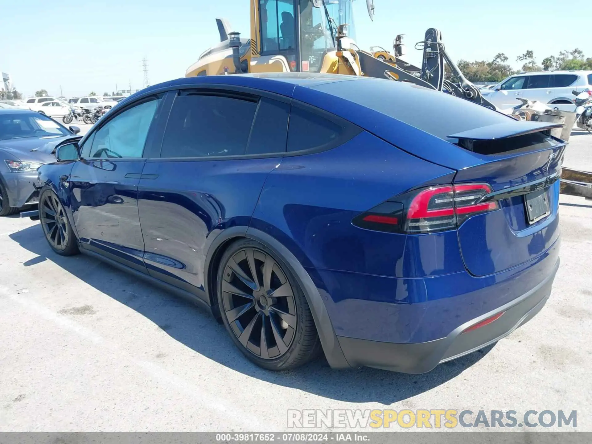 3 fotografías del automóvil dañado 7SAXCDE50PF381168 TESLA MODEL X 2023