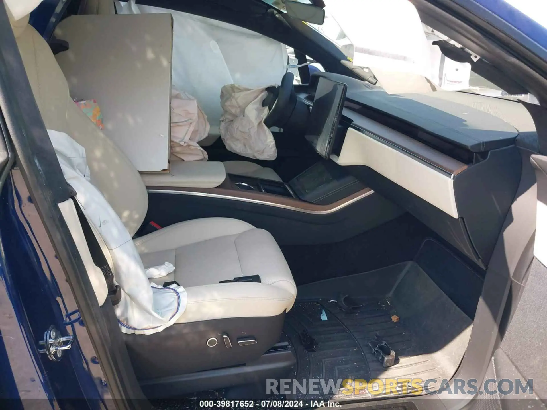 5 fotografías del automóvil dañado 7SAXCDE50PF381168 TESLA MODEL X 2023