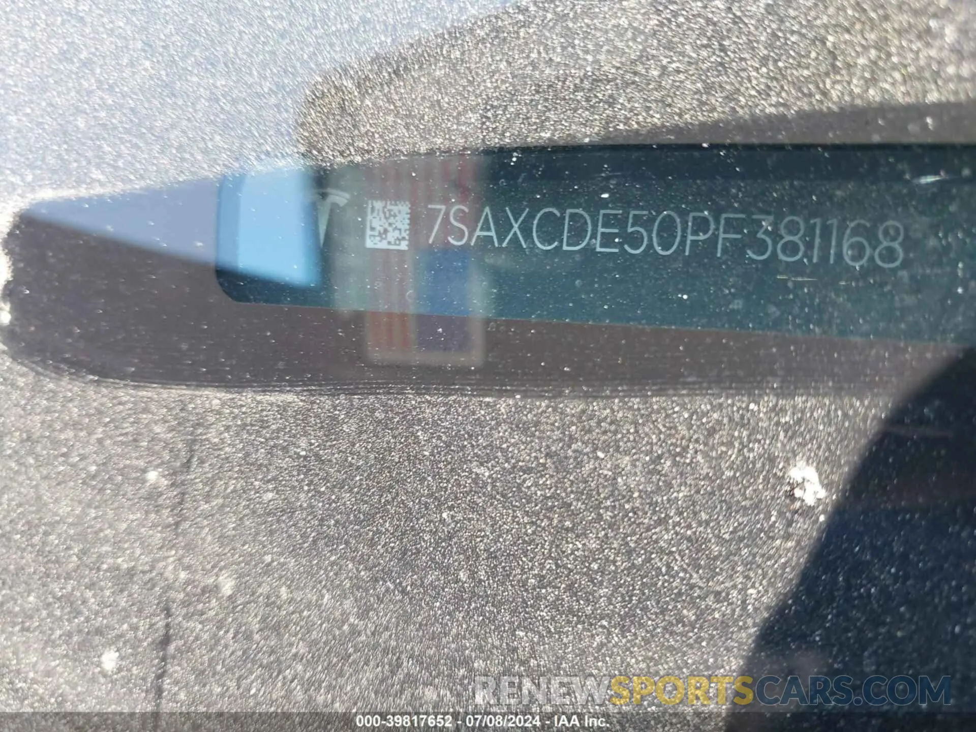 9 fotografías del automóvil dañado 7SAXCDE50PF381168 TESLA MODEL X 2023