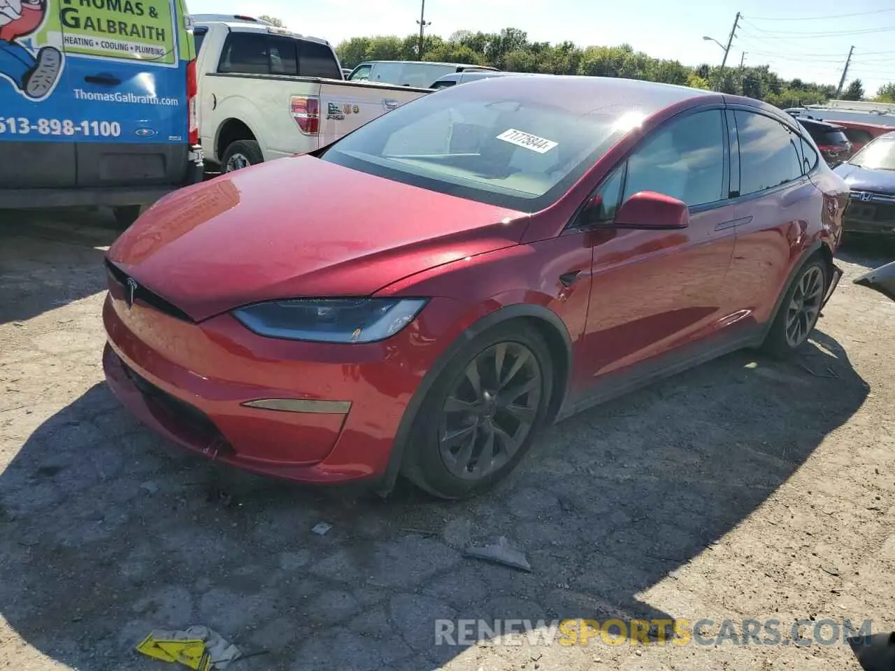 1 fotografías del automóvil dañado 7SAXCDE50PF405873 TESLA MODEL X 2023