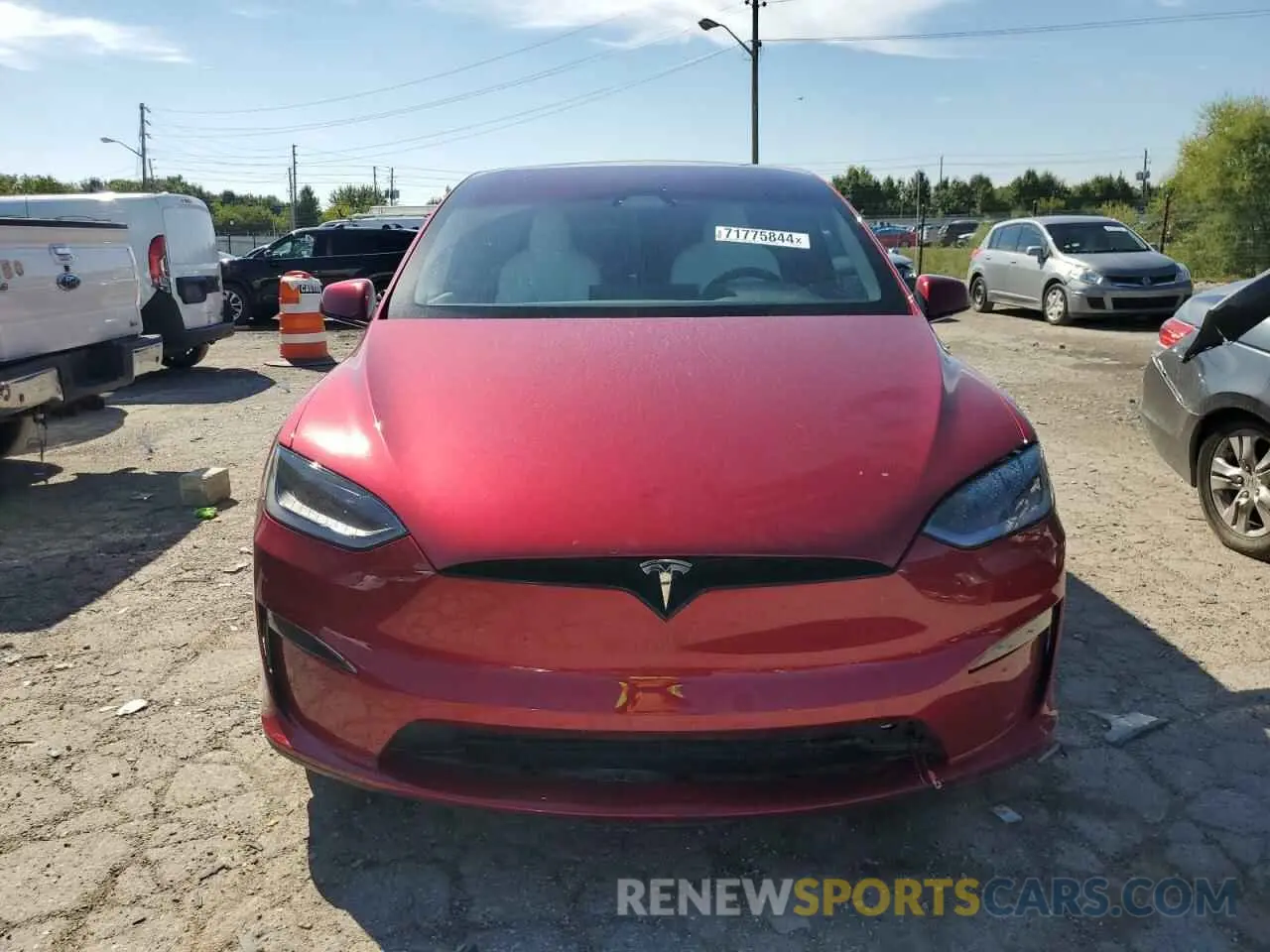 5 fotografías del automóvil dañado 7SAXCDE50PF405873 TESLA MODEL X 2023