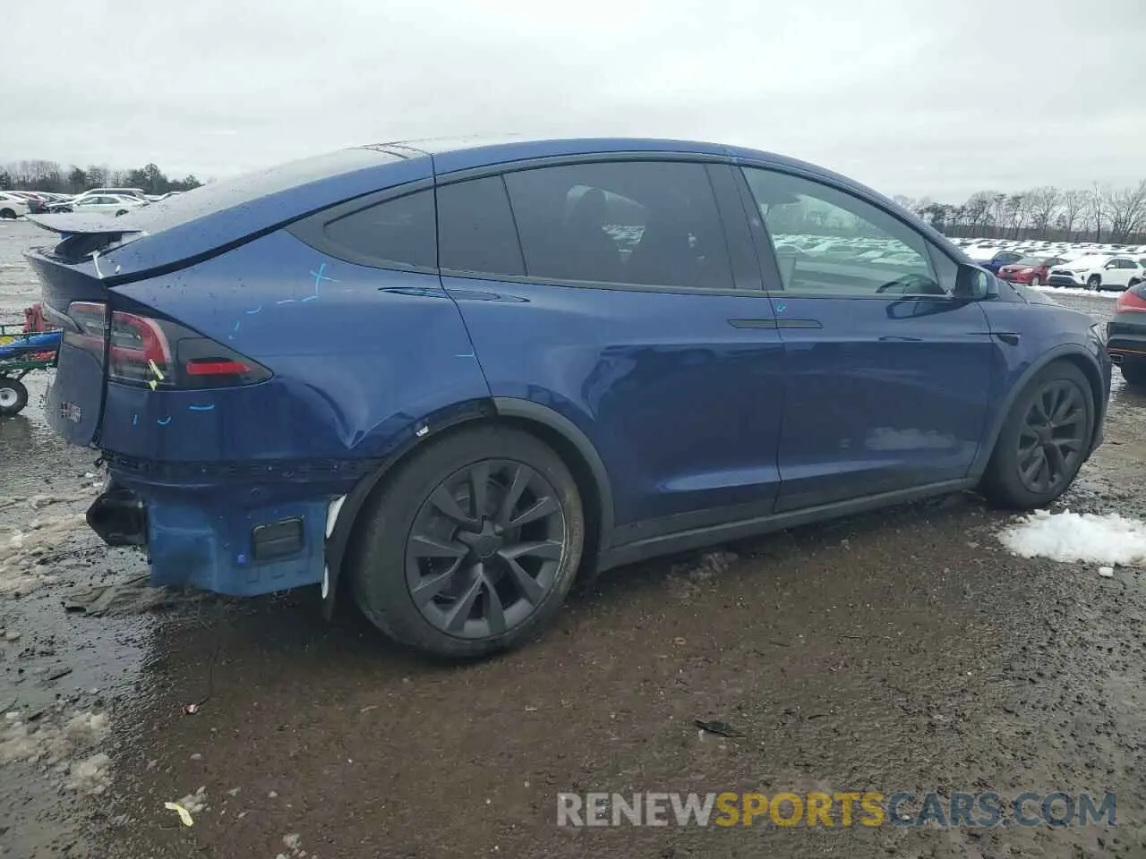 3 fotografías del automóvil dañado 7SAXCDE50PF430739 TESLA MODEL X 2023