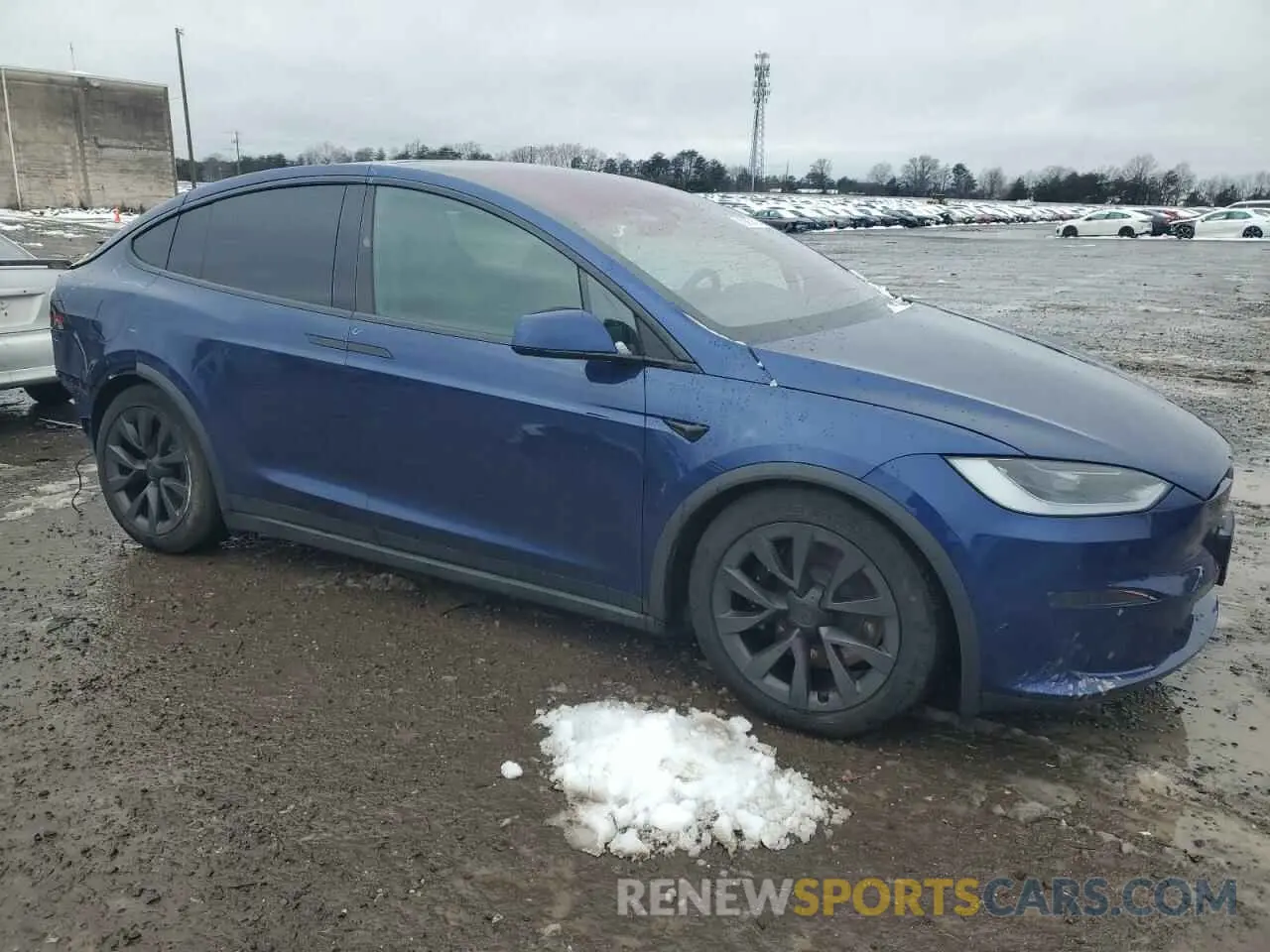 4 fotografías del automóvil dañado 7SAXCDE50PF430739 TESLA MODEL X 2023