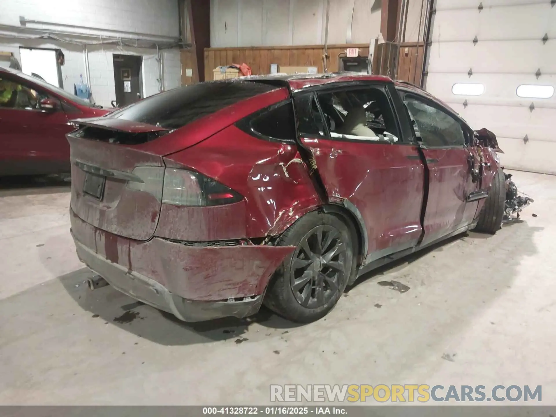 4 fotografías del automóvil dañado 7SAXCDE51PF403632 TESLA MODEL X 2023