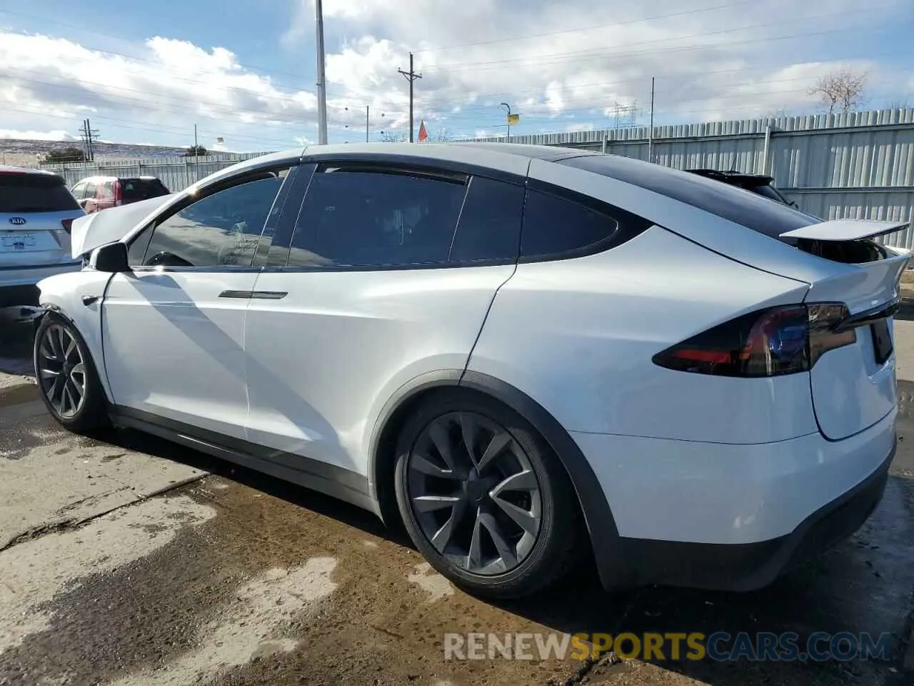 2 fotografías del automóvil dañado 7SAXCDE51PF423573 TESLA MODEL X 2023