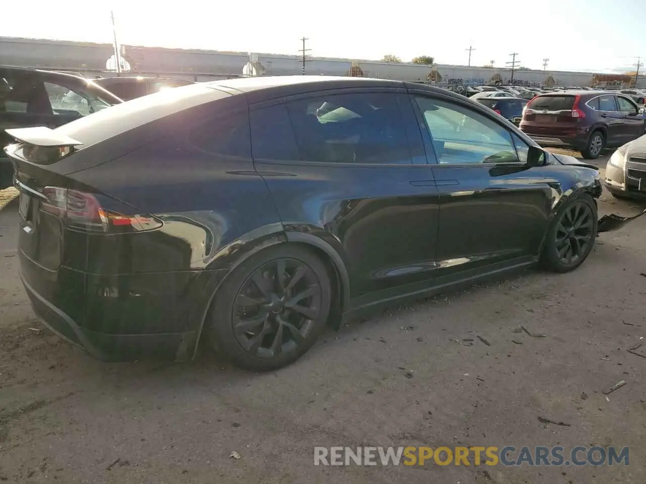 3 fotografías del automóvil dañado 7SAXCDE52PF382077 TESLA MODEL X 2023