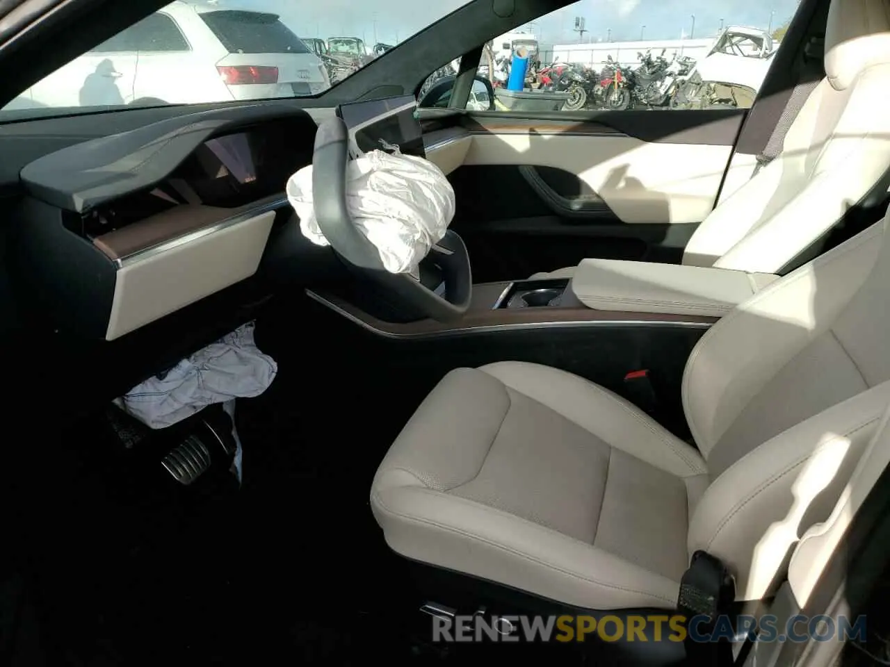 7 fotografías del automóvil dañado 7SAXCDE52PF382077 TESLA MODEL X 2023
