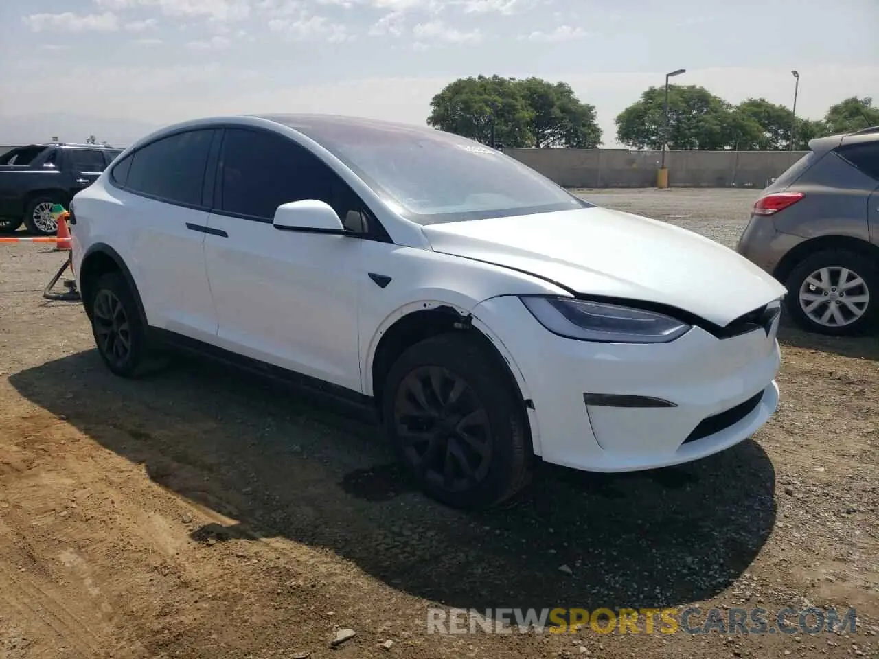 4 fotografías del automóvil dañado 7SAXCDE52PF401145 TESLA MODEL X 2023