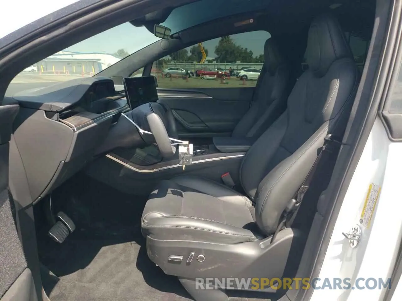 7 fotografías del automóvil dañado 7SAXCDE52PF401145 TESLA MODEL X 2023