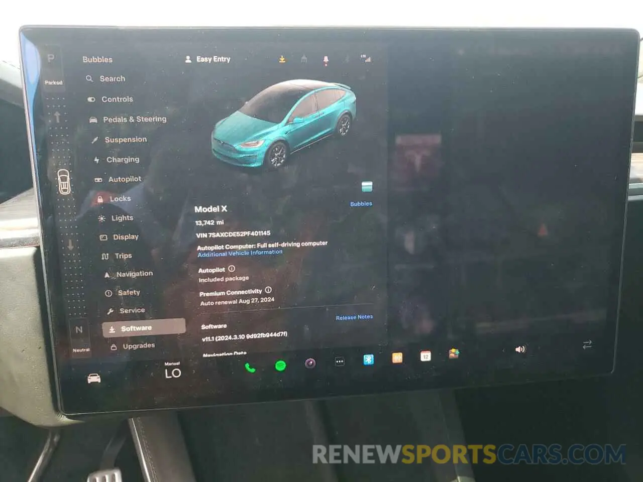 9 fotografías del automóvil dañado 7SAXCDE52PF401145 TESLA MODEL X 2023