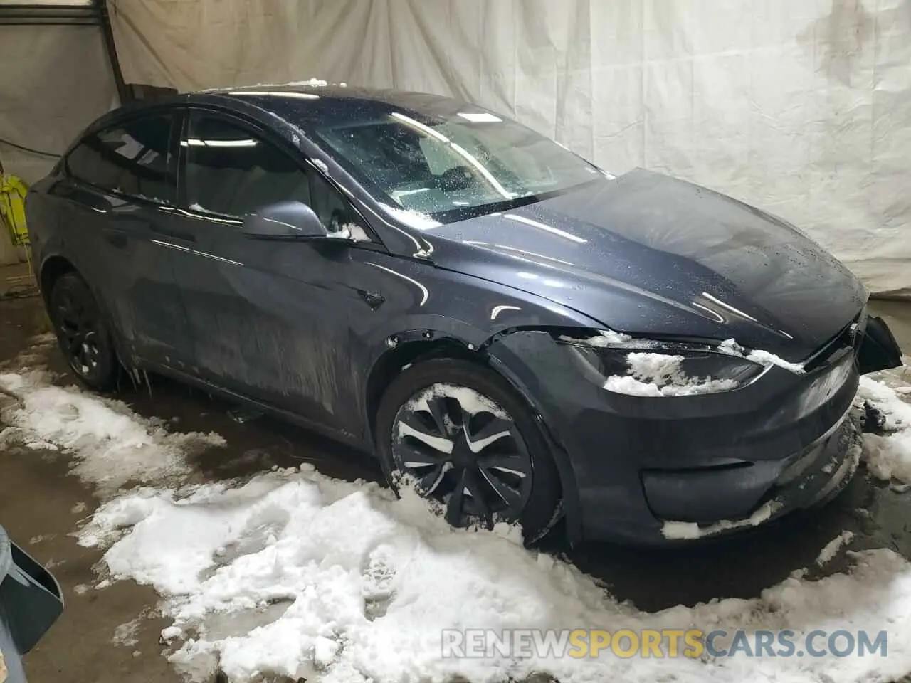 4 fotografías del automóvil dañado 7SAXCDE53PF409500 TESLA MODEL X 2023