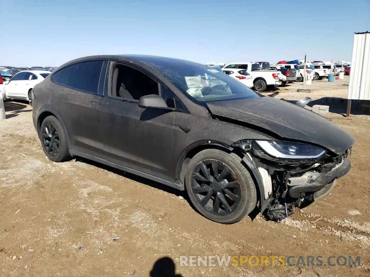 4 fotografías del automóvil dañado 7SAXCDE53PF430525 TESLA MODEL X 2023