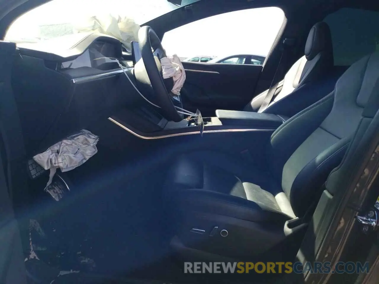 7 fotografías del automóvil dañado 7SAXCDE53PF430525 TESLA MODEL X 2023