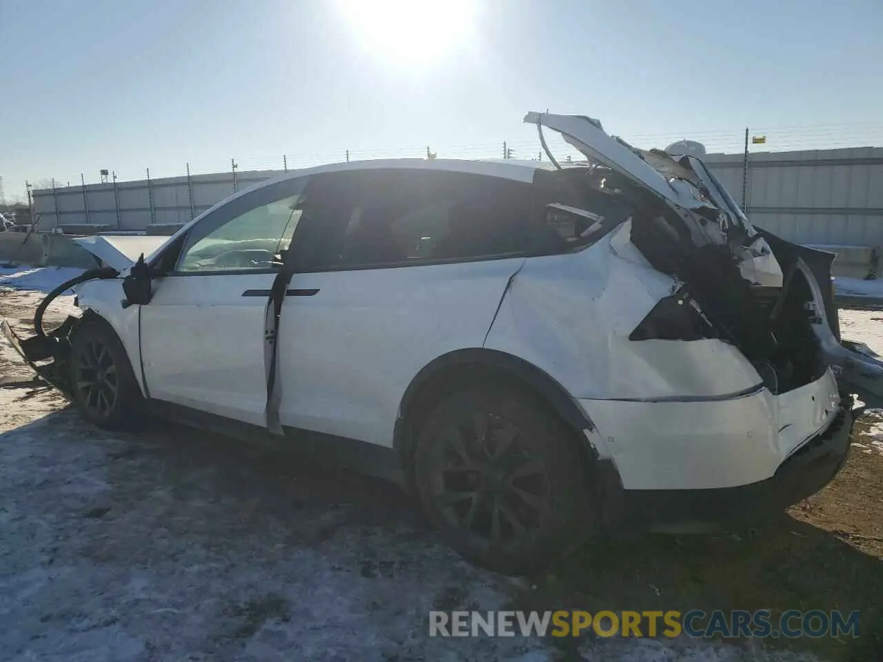 2 fotografías del automóvil dañado 7SAXCDE54PF378225 TESLA MODEL X 2023