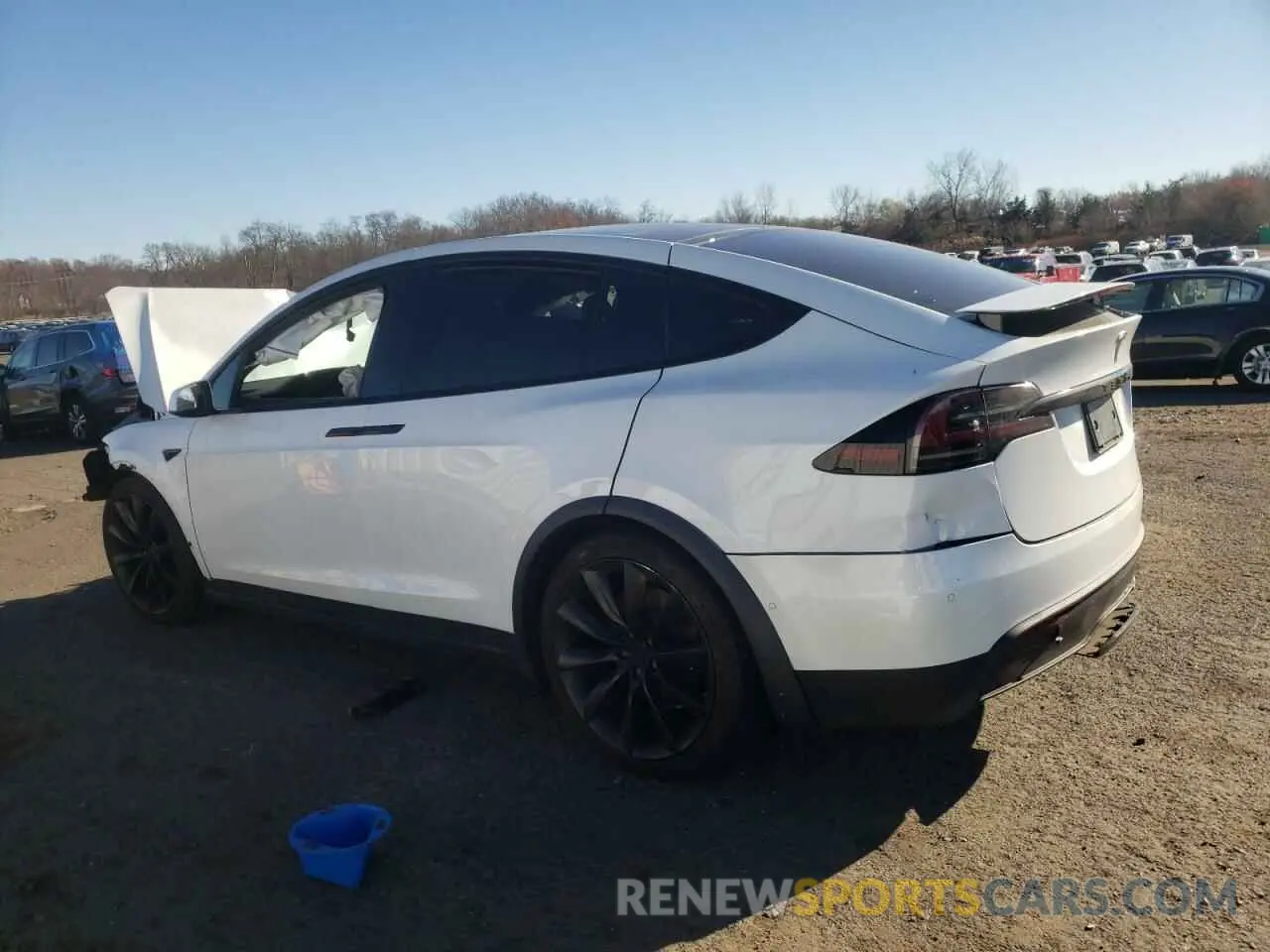 2 fotografías del automóvil dañado 7SAXCDE55PF371154 TESLA MODEL X 2023