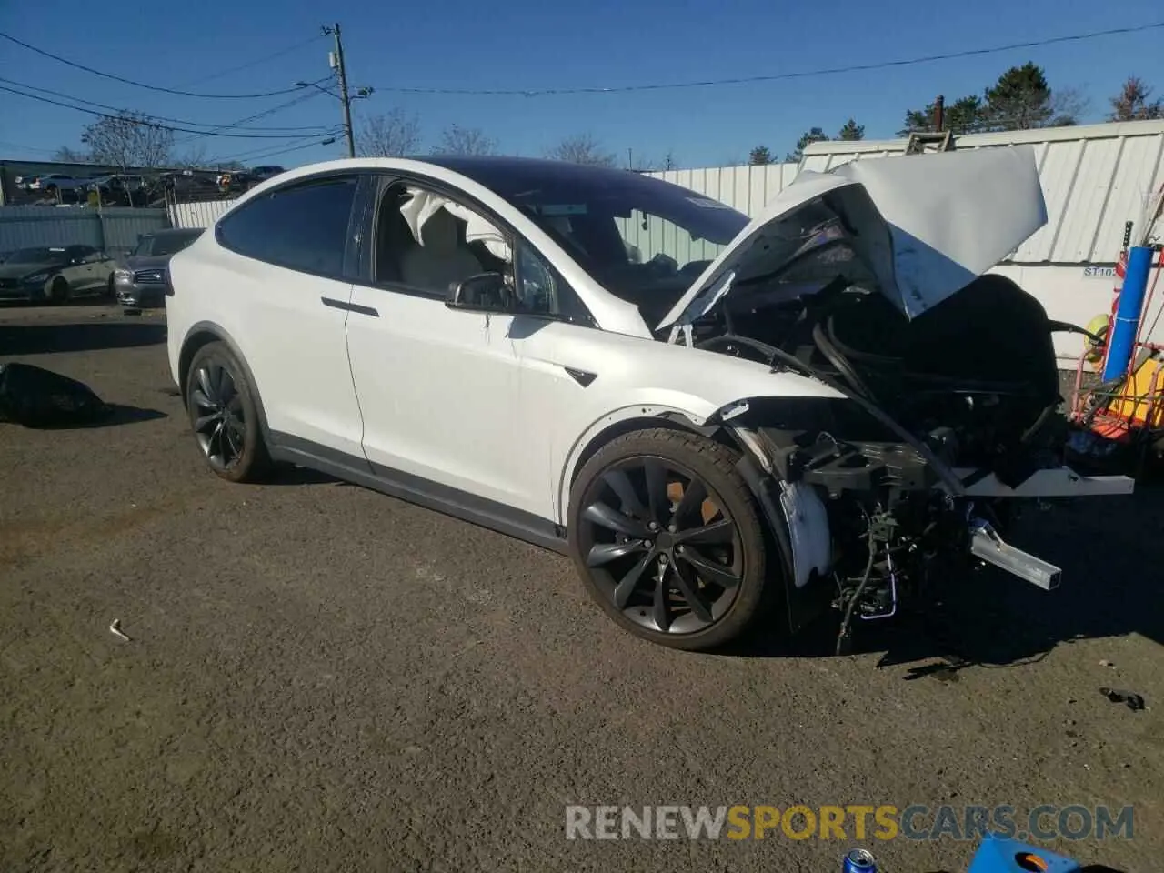 4 fotografías del automóvil dañado 7SAXCDE55PF371154 TESLA MODEL X 2023