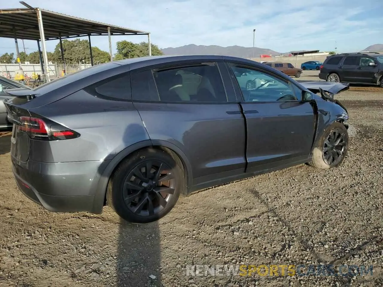3 fotografías del automóvil dañado 7SAXCDE55PF374362 TESLA MODEL X 2023
