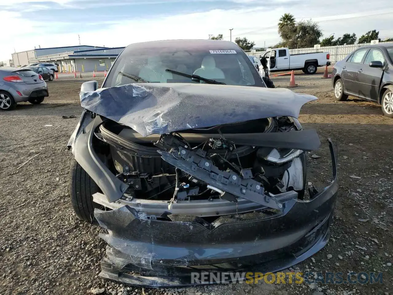5 fotografías del automóvil dañado 7SAXCDE55PF374362 TESLA MODEL X 2023