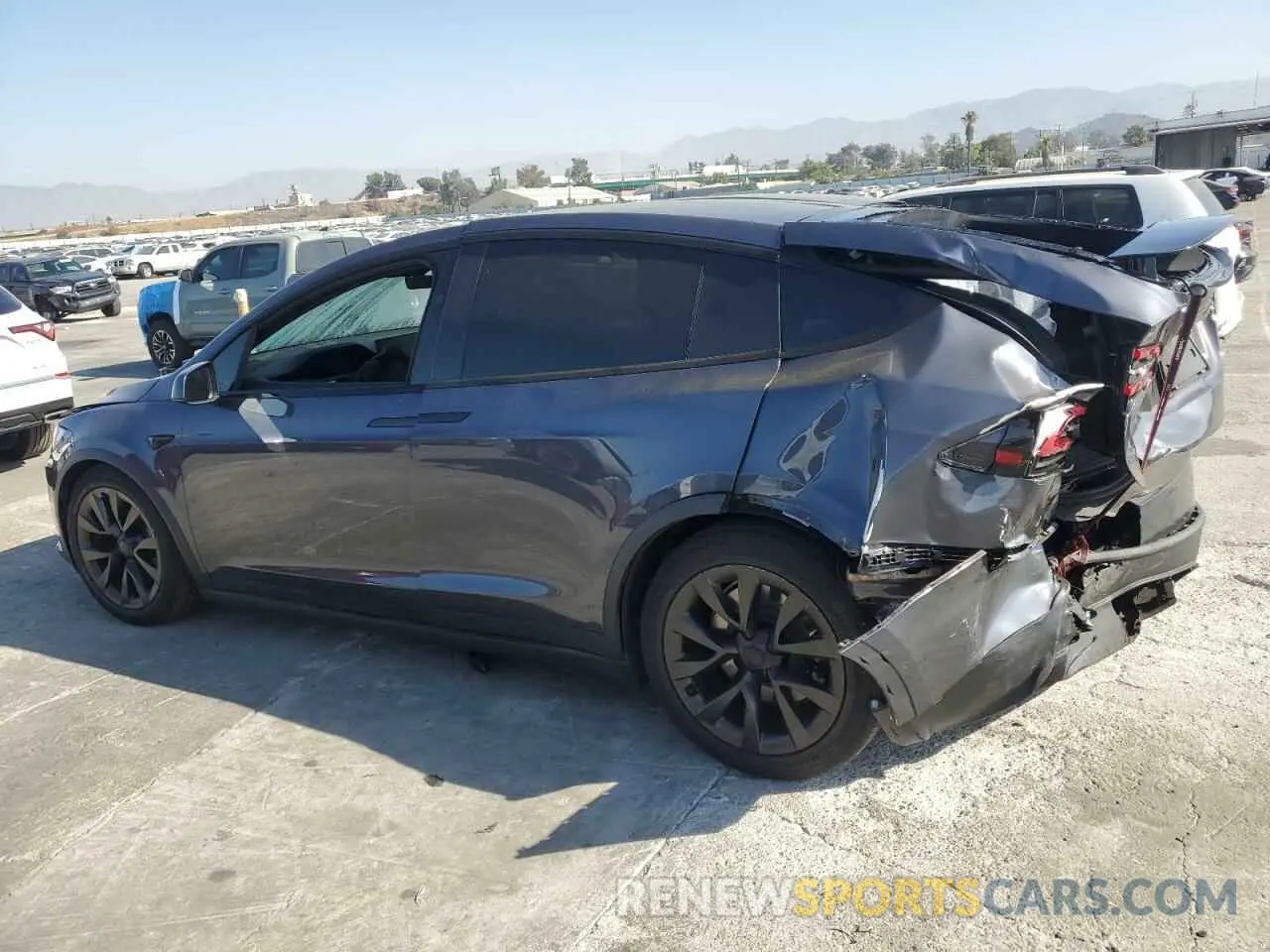 2 fotografías del automóvil dañado 7SAXCDE55PF380047 TESLA MODEL X 2023