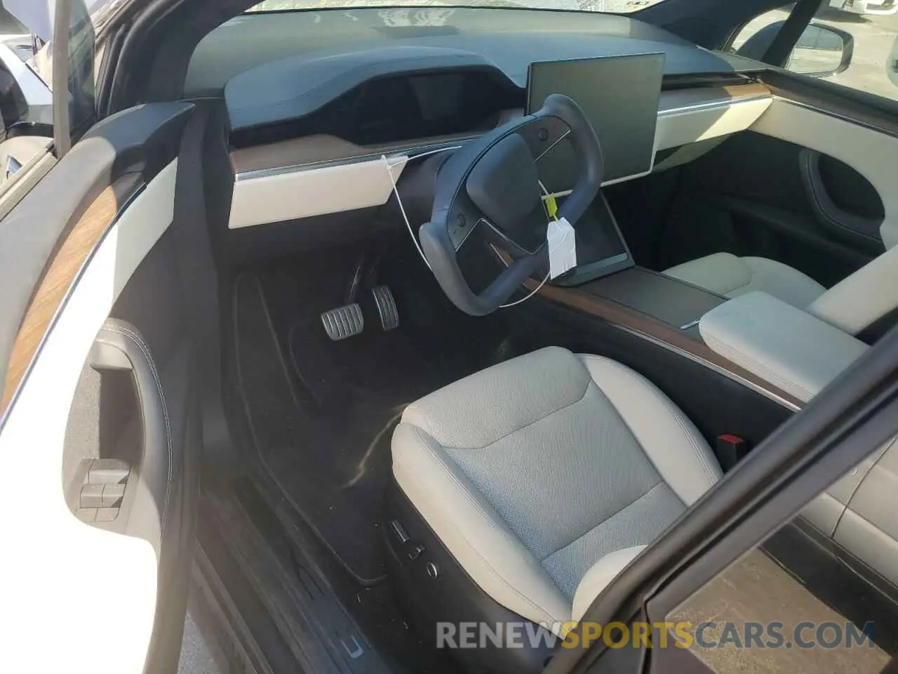 8 fotografías del automóvil dañado 7SAXCDE55PF380047 TESLA MODEL X 2023