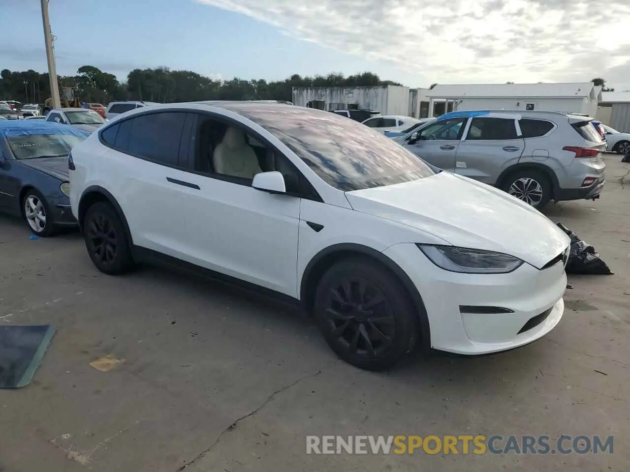 4 fotografías del automóvil dañado 7SAXCDE55PF409093 TESLA MODEL X 2023