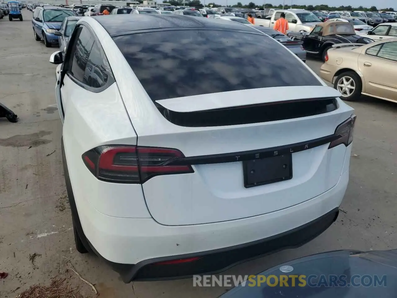 6 fotografías del automóvil dañado 7SAXCDE55PF409093 TESLA MODEL X 2023