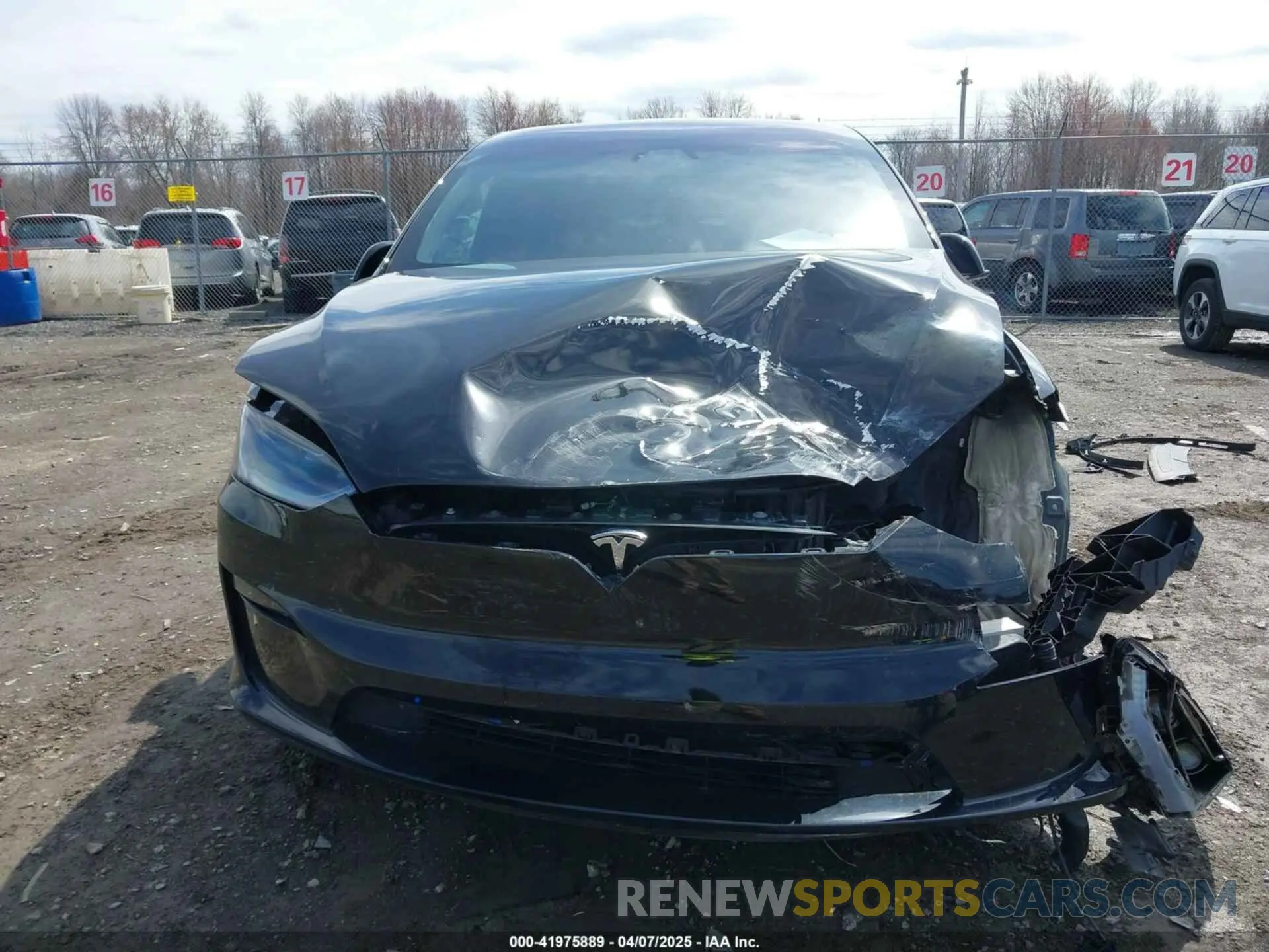 13 fotografías del automóvil dañado 7SAXCDE55PF422233 TESLA MODEL X 2023
