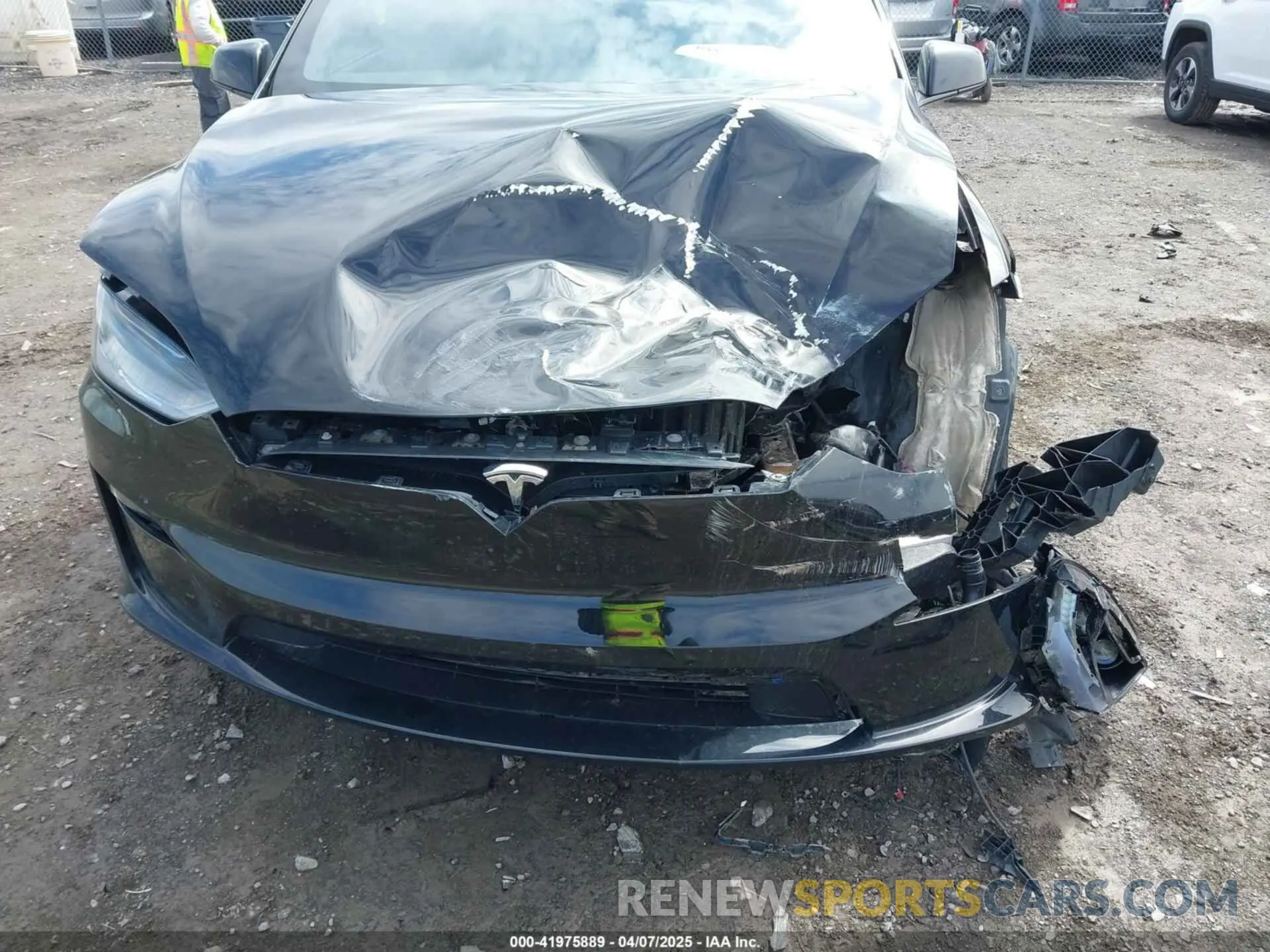 6 fotografías del automóvil dañado 7SAXCDE55PF422233 TESLA MODEL X 2023