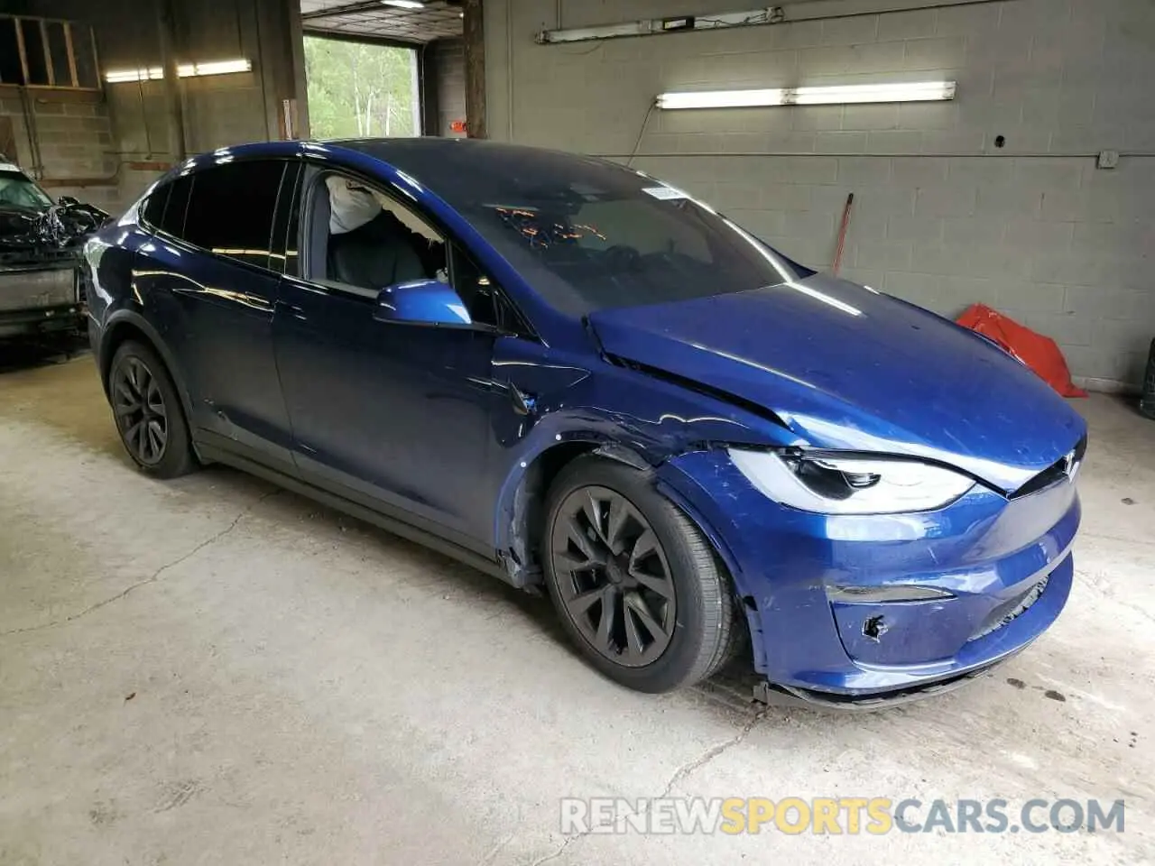 4 fotografías del automóvil dañado 7SAXCDE55PF429263 TESLA MODEL X 2023