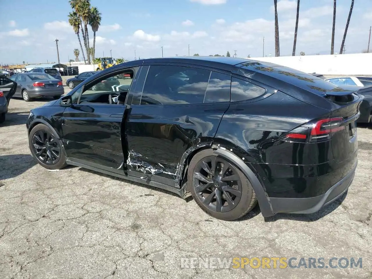2 fotografías del automóvil dañado 7SAXCDE56PF367081 TESLA MODEL X 2023