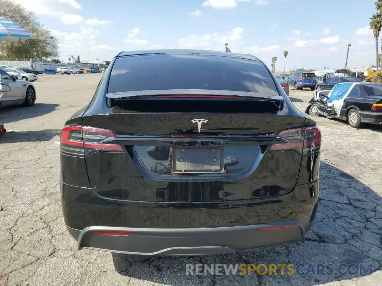 6 fotografías del automóvil dañado 7SAXCDE56PF367081 TESLA MODEL X 2023